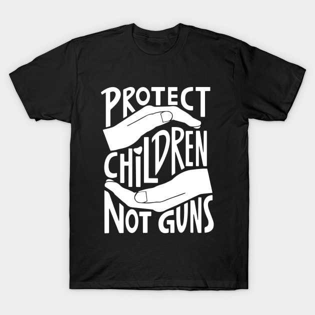 Protect Children Not Guns T-Shirt by ZimBom Designer